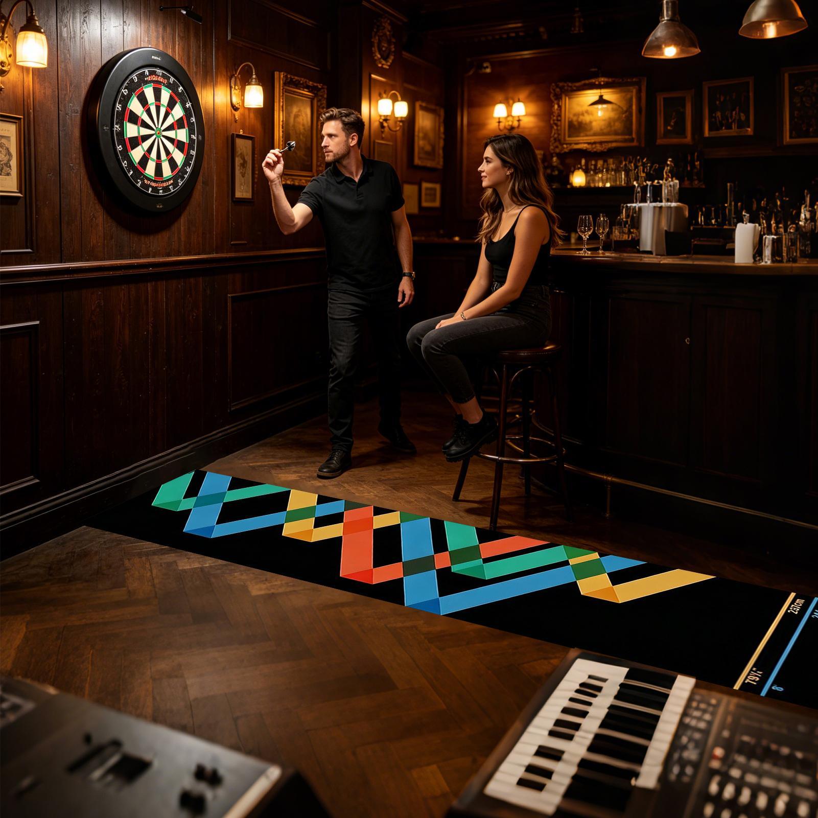 Throw Distance Board - Tappetino da gioco portatile antiscivolo in