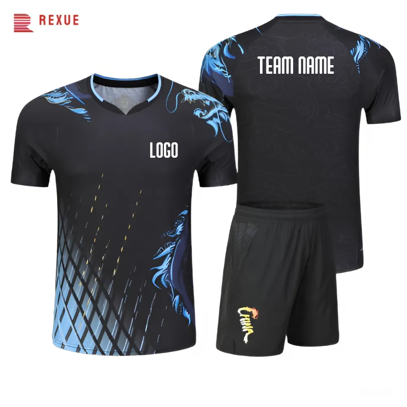 Table Tennis Outfit - Stampa T-shirt da tennis da badminton