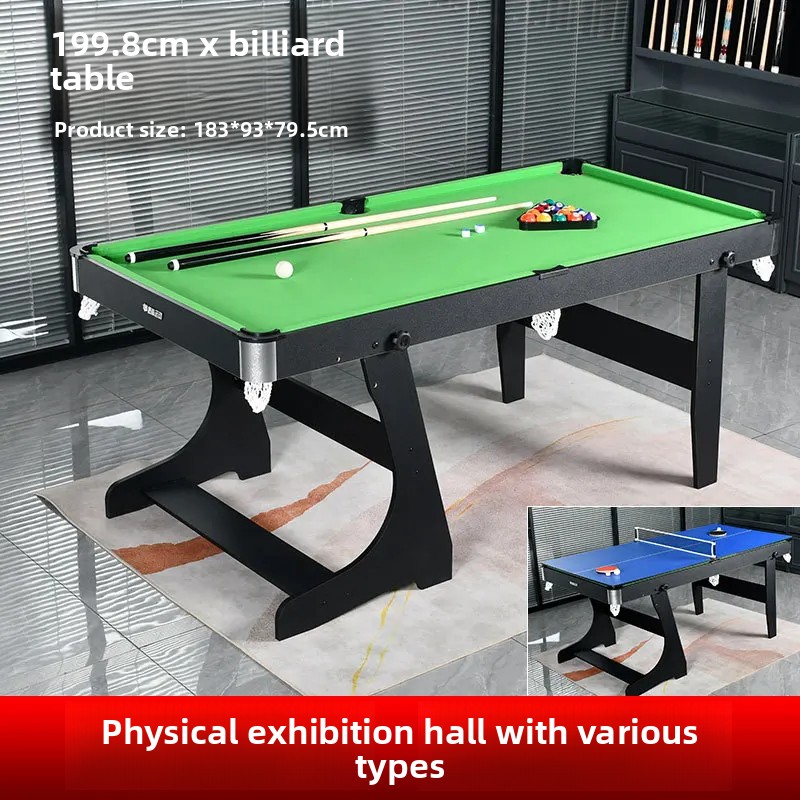 Table Tennis Kids - Tavolo da biliardo pieghevole da 1,8