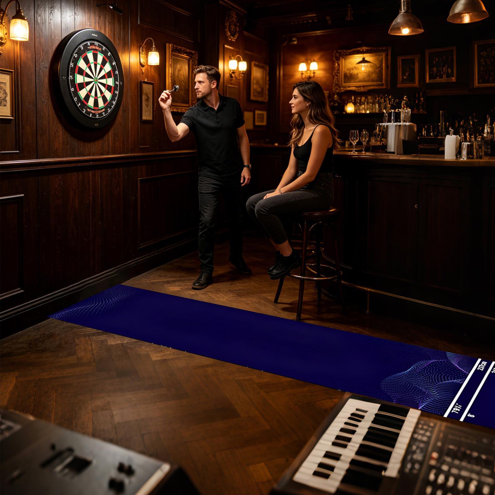 Throw Distance Board - Tappetino per freccette portatile antiscivolo in