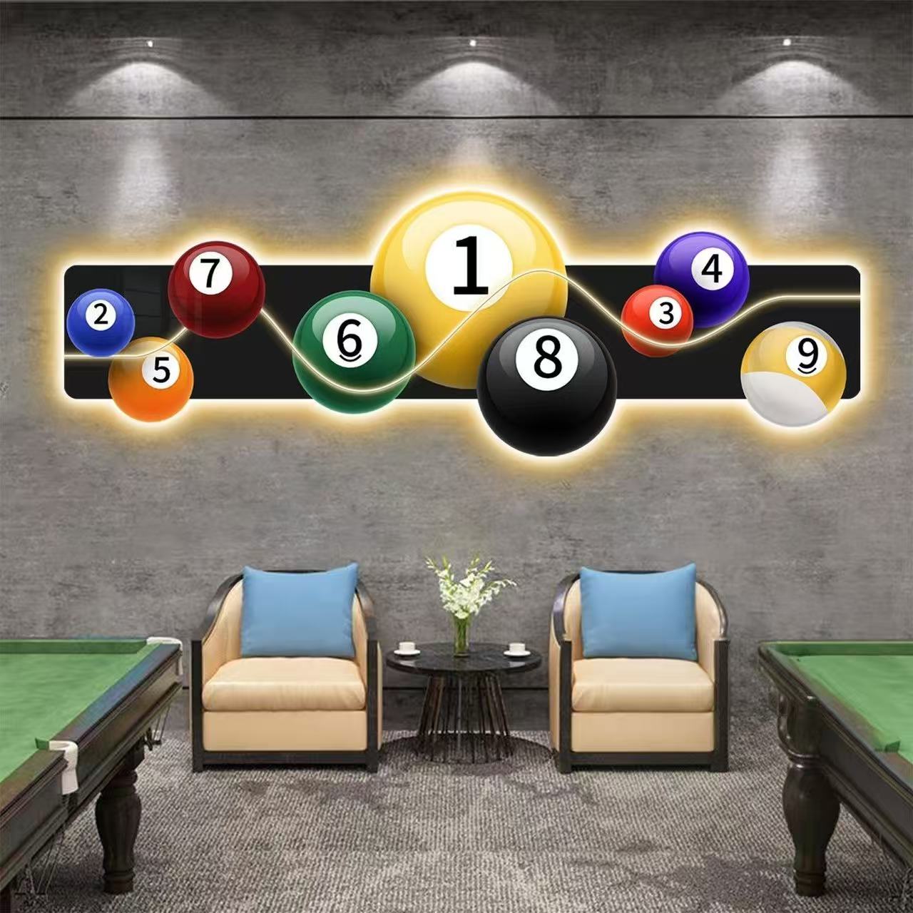 Quadro Decorativo Luminoso a L - Table Tennis Background recensione e prezzo