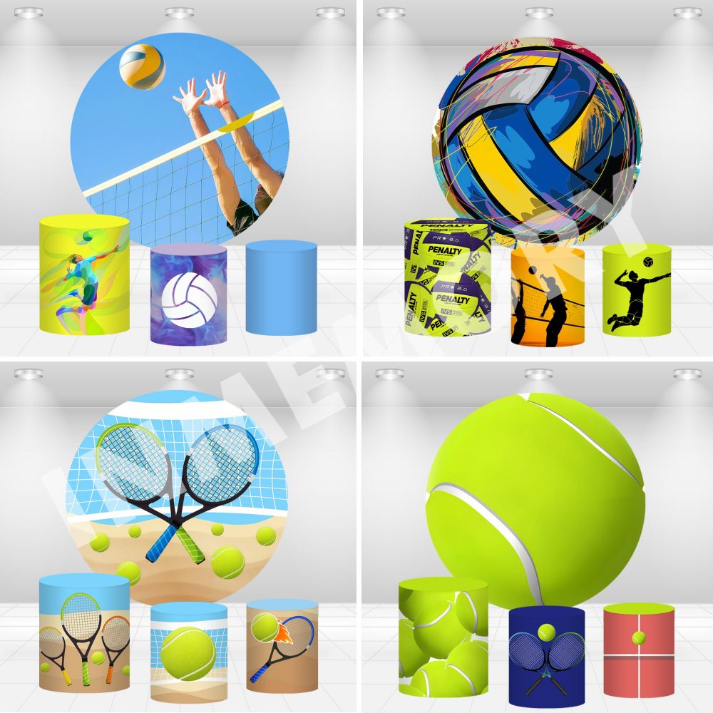 Sfondo rotondo a tema Beach Vo - Table Tennis Background recensione e prezzo