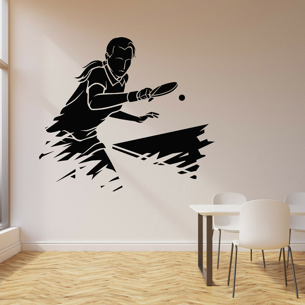 Ping Pong sport Wall Sticker p - Table Tennis Background recensione e prezzo